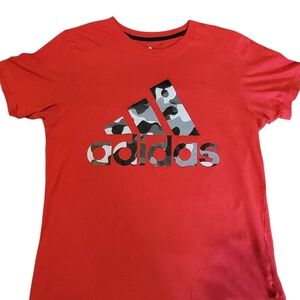 Adidas Camo Logo Red T-Shirt